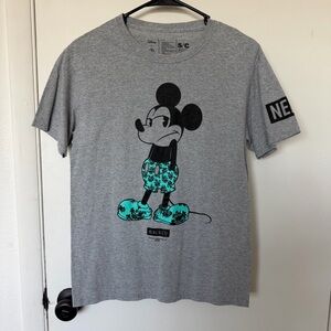 Disney & NEFF Heather Gray T-Shirt Mickey Mouse